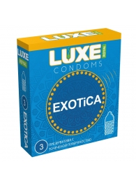 Текстурированные презервативы LUXE Royal Exotica - 3 шт. - Luxe - купить с доставкой в Нижневартовске