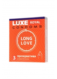 Презервативы с продлевающим эффектом LUXE Royal Long Love - 3 шт. - Luxe - купить с доставкой в Нижневартовске