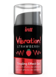 Жидкий интимный гель с эффектом вибрации Vibration! Strawberry - 15 мл. - INTT - купить с доставкой в Нижневартовске