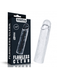 Прозрачная насадка-удлинитель Flawless Clear Penis Sleeve Add 1 - 15,5 см. - Lovetoy - в Нижневартовске купить с доставкой