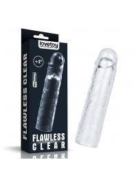 Прозрачная насадка-удлинитель Flawless Clear Penis Sleeve Add 2 - 19 см. - Lovetoy - в Нижневартовске купить с доставкой