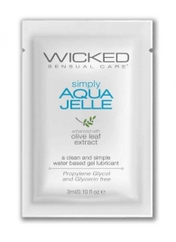 Гель-лубрикант Simply Aqua Jelle - 3 мл. - Wicked - купить с доставкой в Нижневартовске