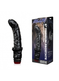 Черный вибромассажер простаты 6  Premium Prostate Massager - BlueLine - в Нижневартовске купить с доставкой