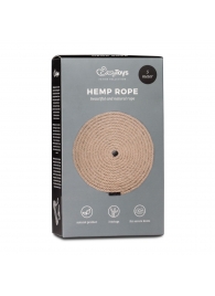 Пеньковая веревка для связывания Hemp Rope - 5 м. - Easy toys - купить с доставкой в Нижневартовске