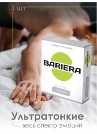 Ультратонкие презервативы Bariera Ultra Thin - 3 шт. - Bariera - купить с доставкой в Нижневартовске