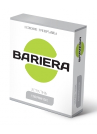 Ультратонкие презервативы Bariera Ultra Thin - 3 шт. - Bariera - купить с доставкой в Нижневартовске