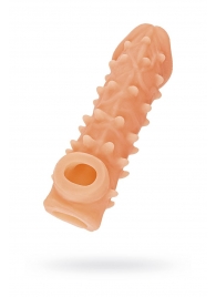 Телесная закрытая насадка с пупырышками Cock Sleeve Size S - 13,8 см. - KOKOS - в Нижневартовске купить с доставкой Телесная закрытая насадка с пупырышками Cock Sleeve Size S - 13,8 см. - KOKOS - в Нижневартовске купить с доставкой