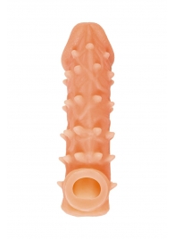 Телесная закрытая насадка с пупырышками Cock Sleeve Size S - 13,8 см. - KOKOS - в Нижневартовске купить с доставкой Телесная закрытая насадка с пупырышками Cock Sleeve Size S - 13,8 см. - KOKOS - в Нижневартовске купить с доставкой