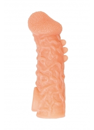 Телесная закрытая насадка с шершавой головкой Cock Sleeve Size S - 13,8 см. - KOKOS - в Нижневартовске купить с доставкой Телесная закрытая насадка с шершавой головкой Cock Sleeve Size S - 13,8 см. - KOKOS - в Нижневартовске купить с доставкой