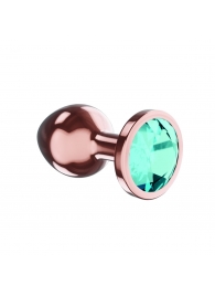Пробка цвета розового золота с малиновым кристаллом Diamond Topaz Shine L - 8,3 см. - Lola Games - купить с доставкой в Нижневартовске