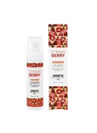 Разогревающее массажное масло  с ароматом клубники Gourmet Strawberry - 50 мл. - Exsens - купить с доставкой в Нижневартовске