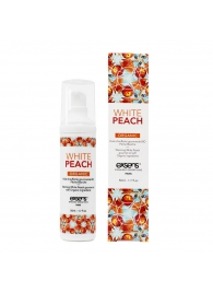 Разогревающее массажное масло Gourmet White Peach Organic с органическими ингредиентами - 50 мл. - Exsens - купить с доставкой в Нижневартовске