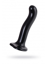 Черный стимулятор для пар P G-Spot Dildo Size M - 18 см. - Strap-on-me - в Нижневартовске купить с доставкой