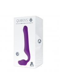 Лиловый безремневой страпон Queens M - Adrien Lastic - купить с доставкой в Нижневартовске