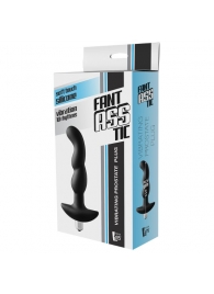 Черная вибропробка для простаты FantASStic Vibrating Prostate Plug - 14,5 см. - Dream Toys - в Нижневартовске купить с доставкой