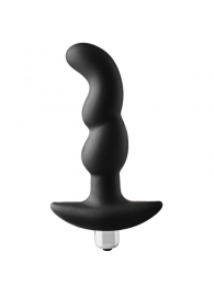 Черная вибропробка для простаты FantASStic Vibrating Prostate Plug - 14,5 см. - Dream Toys - в Нижневартовске купить с доставкой