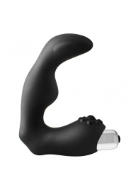 Черный вибромассажер простаты FantASStic Vibrating Prostate Massager - 11,3 см. - Dream Toys - в Нижневартовске купить с доставкой