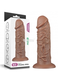 Коричневый фаллоимитатор Cubby dildo - 26,6 см. - Lovetoy в Нижневартовске Коричневый фаллоимитатор Cubby dildo - 26,6 см. - Lovetoy