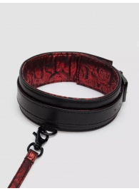 Стильный ошейник с поводком Reversible Faux Leather Collar and Lead - Fifty Shades of Grey - купить с доставкой в Нижневартовске