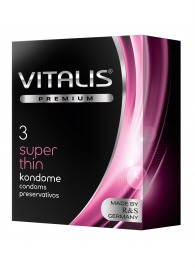 Ультратонкие презервативы VITALIS PREMIUM super thin - 3 шт. - Vitalis - купить с доставкой в Нижневартовске