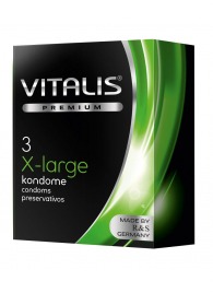 Презервативы увеличенного размера VITALIS PREMIUM x-large - 3 шт. - Vitalis - купить с доставкой в Нижневартовске
