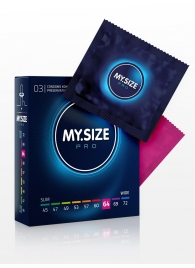 Презервативы MY.SIZE размер 64 - 3 шт. - My.Size - купить с доставкой в Нижневартовске