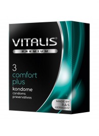 Контурные презервативы VITALIS PREMIUM comfort plus - 3 шт. - Vitalis - купить с доставкой в Нижневартовске