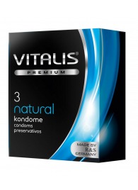 Классические презервативы VITALIS PREMIUM natural - 3 шт. - Vitalis - купить с доставкой в Нижневартовске
