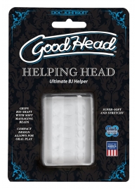 Прозрачный мастурбатор HELPING HEAD - Doc Johnson - в Нижневартовске купить с доставкой