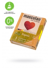 Экологически чистые презервативы Masculan Organic - 3 шт. - Masculan - купить с доставкой в Нижневартовске