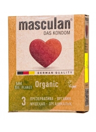 Экологически чистые презервативы Masculan Organic - 3 шт. - Masculan - купить с доставкой в Нижневартовске