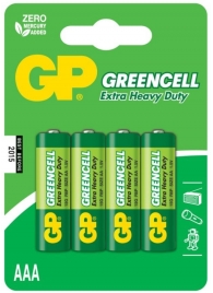 Батарейки солевые GP GreenCell AAA/R03G - 4 шт. - Элементы питания - купить с доставкой в Нижневартовске