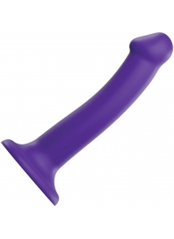 Фиолетовый фаллоимитатор-насадка Strap-On-Me Dildo Dual Density size M - 18 см. - Strap-on-me - купить с доставкой в Нижневартовске