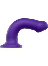 Фиолетовый фаллоимитатор-насадка Strap-On-Me Dildo Dual Density size L - 19 см. - Strap-on-me - купить с доставкой в Нижневартовске