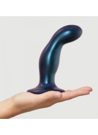 Темно-синяя насадка Strap-On-Me Dildo Plug Snaky size M - Strap-on-me - купить с доставкой в Нижневартовске