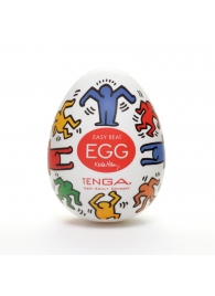 Мастурбатор-яйцо Keith Haring EGG DANCE - Tenga - в Нижневартовске купить с доставкой