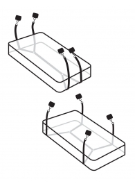 Фиксаторы для кровати WRAPAROUND MATTRESS RESTRAIN - Pipedream - купить с доставкой в Нижневартовске