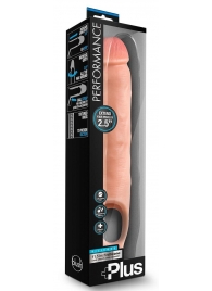 Телесная насадка-удлинитель 11.5 Inch Silicone Cock Sheath Penis Extender - 29,2 см. - Blush Novelties - в Нижневартовске купить с доставкой