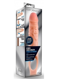 Телесная насадка на пенис 9 Inch Cock Sheath Extender - 22,2 см. - Blush Novelties - в Нижневартовске купить с доставкой