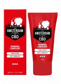 Пролонгирующий лубрикант Numbing CBD from Amsterdam - 50 мл. - Shots Media BV - купить с доставкой в Нижневартовске