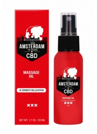 Стимулирующее массажное масло CBD from Amsterdam Massage Oil - 50 мл. - Shots Media BV - купить с доставкой в Нижневартовске