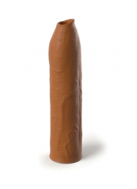 Кофейная насадка-удлинитель Uncut Silicone Penis Enhancer - 17,8 см. - Pipedream - в Нижневартовске купить с доставкой