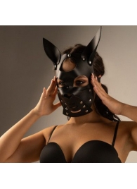 Черная маска  Собака  с ушками - Crazy Handmade - купить с доставкой в Нижневартовске