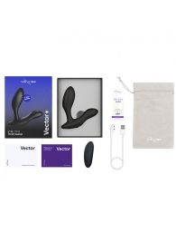 Черный анальный вибратор We-Vibe Vector+ - We-vibe - в Нижневартовске купить с доставкой