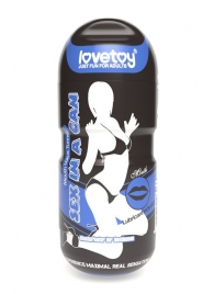 Мастурбатор-ротик с вибрацией Sex In A Can Mouth Lotus Tunnel - Lovetoy - в Нижневартовске купить с доставкой