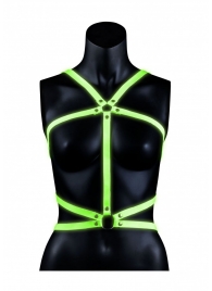 Портупея Body Harness с неоновым эффектом - размер L-XL - Shots Media BV - купить с доставкой в Нижневартовске