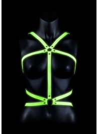 Портупея Body Harness с неоновым эффектом - размер L-XL - Shots Media BV - купить с доставкой в Нижневартовске