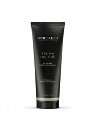 Массажный легкий крем WICKED Sage plus Sea Salt - 120 мл. - Wicked - купить с доставкой в Нижневартовске