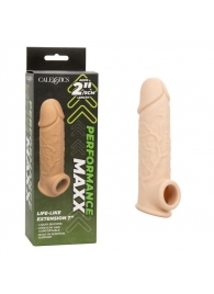 Телесная удлиняющая насадка на член Life-Like Extension 7” - 17,75 см. - California Exotic Novelties - в Нижневартовске купить с доставкой