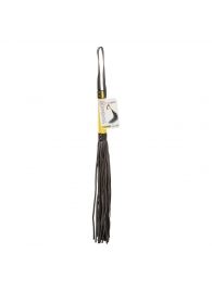 Черная плеть с желтой рукоятью Boundless Flogger - 69,25 см. - California Exotic Novelties - купить с доставкой в Нижневартовске